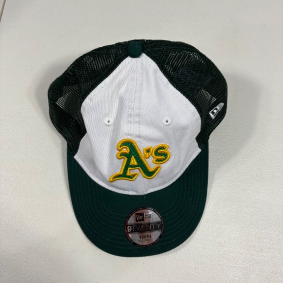 OAKLAND A's Stitched Youth Trucker Style Glitter Logo Baseball Hat Cap MLB - Picture 7 of 12